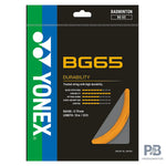 Yonex BG65 Badminton String – All-Round Performance with Durability, 0.70mm (10 m) - BLACK / YELLOW/ ROYAL BLUE/ LAVENDER/ WHITE / VIOLET / ORANGE/ AMBER /.