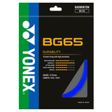 Yonex BG65 Badminton String – All-Round Performance with Durability, 0.70mm (10 m) - BLACK / YELLOW/ ROYAL BLUE/ LAVENDER/ WHITE / VIOLET / ORANGE/ AMBER /