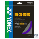 Yonex BG65 Badminton String – All-Round Performance with Durability, 0.70mm (10 m) - BLACK / YELLOW/ ROYAL BLUE/ LAVENDER/ WHITE / VIOLET / ORANGE/ AMBER /.