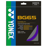 Yonex BG65 Badminton String – All-Round Performance with Durability, 0.70mm (10 m) - BLACK / YELLOW/ ROYAL BLUE/ LAVENDER/ WHITE / VIOLET / ORANGE/ AMBER /