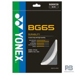 Yonex BG65 Badminton String – All-Round Performance with Durability, 0.70mm (10 m) - BLACK / YELLOW/ ROYAL BLUE/ LAVENDER/ WHITE / VIOLET / ORANGE/ AMBER /.