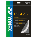 Yonex BG65 Badminton String – All-Round Performance with Durability, 0.70mm (10 m) - BLACK / YELLOW/ ROYAL BLUE/ LAVENDER/ WHITE / VIOLET / ORANGE/ AMBER /