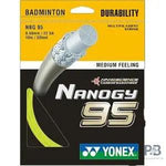Yonex Nanogy 95 Power – Speed, Control, and Durability t (10 m) - Red/ Silver Gray/ Graphite/ Cosmic Gold/ Flash Yellow/ Rouge Pink/ Blue Green.
