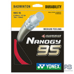 Yonex Nanogy 95 Power – Speed, Control, and Durability t (10 m) - Red/ Silver Gray/ Graphite/ Cosmic Gold/ Flash Yellow/ Rouge Pink/ Blue Green.