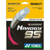 Yonex Nanogy 95 Power – Speed, Control, and Durability t (10 m) - Red/ Silver Gray/ Graphite/ Cosmic Gold/ Flash Yellow/ Rouge Pink/ Blue Green